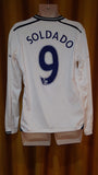 2013-14 Tottenham Hotspur Home Shirt Size Medium (Long Sleeve) - Soldado #9