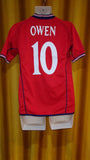 2001-03 England Home Shirt Size Small - Owen #10