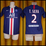 2019-20 Paris Saint Germain Home Shirt Size Extra Large (XL) Boys - T. Silva #2