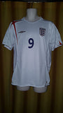 2005-06 England Home Shirt Size Medium - Rooney #9 - Forever Football Shirts