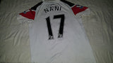 2010-11 Manchester United Away Shirt Size Large Boys - Nani #17 - Forever Football Shirts