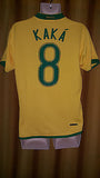 2006-07 Brazil Home Shirt Size Medium - Kaka #8 - Forever Football Shirts