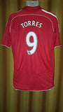 2006-08 Liverpool Home Shirt Size Medium - Torres #9 - Forever Football Shirts