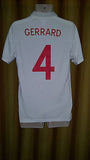 2009-10 England Home Shirt Size 40 - Gerrard #4 - Forever Football Shirts