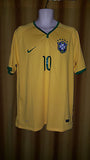 2014-15 Brazil Home Shirt Size XL - Neymar Jr #10 (BNWT) - Forever Football Shirts
