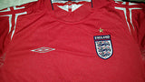 2004-06 England Away Shirt Size Large - Forever Football Shirts