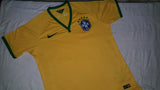 2014-15 Brazil Home Shirt Size Small - Forever Football Shirts