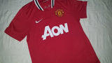 2011-12 Manchester United Home Shirt Size Small - Champions #19 - Forever Football Shirts