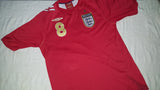2006-08 England Away Shirt Size Medium - Lampard #8 - Forever Football Shirts