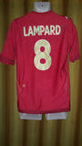 2006-08 England Away Shirt Size Medium - Lampard #8 - Forever Football Shirts