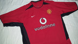 2002-04 Manchester United Home Shirt Size Medium - Forever Football Shirts