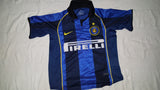 2001-02 Internazionale Home Shirt Size Child Small (8 Years Old)