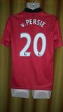 2013-14 Manchester United Home Shirt Size Medium - V. Persie #20 - Forever Football Shirts