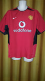 2002-04 Manchester United Home Shirt Size Medium - Beckham #7 - Forever Football Shirts