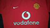 2002-04 Manchester United Home Shirt Size Medium - Beckham #7 - Forever Football Shirts
