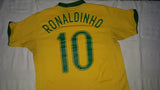 2006-07 Brazil Home Shirt Size Medium - Ronaldinho #10 - Forever Football Shirts