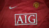2007-09 Manchester United Home Shirt Size XL Boys - Tevez #32 - Forever Football Shirts
