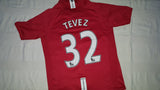 2007-09 Manchester United Home Shirt Size XL Boys - Tevez #32 - Forever Football Shirts