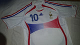2005-07 France Away Shirt Size Large - Zidane #10 - Forever Football Shirts