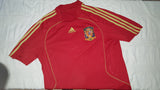 2007-09 Spain Home Shirt Size Large - Forever Football Shirts