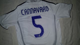 2006-07 Real Madrid Home Shirt Size Medium - Cannavaro #5 - Forever Football Shirts