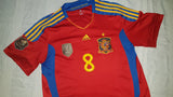 2011 Spain Home Shirt Size Large - Xavi #8 - Forever Football Shirts