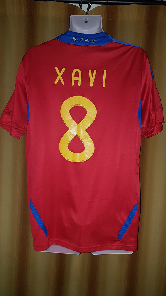 2011 Spain Home Shirt Size Large - Xavi #8 – Forever Football Shirts
