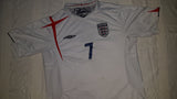 2005-06 England Home Shirt Size Large - Beckham #7 - Forever Football Shirts