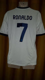 2012-13 Real Madrid Home Shirt Size Medium - Ronaldo #7 - Forever Football Shirts