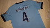2014-15 Manchester City Home Shirt Size XL - Kompany #4 - Forever Football Shirts