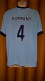 2014-15 Manchester City Home Shirt Size XL - Kompany #4 - Forever Football Shirts