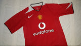 2004-06 Manchester United Home Shirt Size Small - Forever Football Shirts