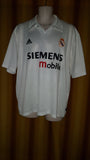 2002-03 Real Madrid Centenary Home Shirt Size XL - Zidane #5 - Forever Football Shirts