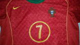 2004-05 Portugal Home Shirt Size XL – Figo #7 - Forever Football Shirts