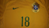 2006-07 Brazil Home Shirt Size Medium – Robinho #18 - Forever Football Shirts