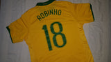 2006-07 Brazil Home Shirt Size Medium – Robinho #18 - Forever Football Shirts