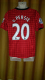 2012-13 Manchester United Home Shirt Size Medium - V. Persie #20 - Forever Football Shirts