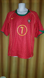 2004-05 Portugal Home Shirt Size XL – Figo #7 - Forever Football Shirts