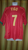2004-05 Portugal Home Shirt Size XL – Figo #7 - Forever Football Shirts