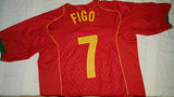 2004-05 Portugal Home Shirt Size XL – Figo #7 - Forever Football Shirts