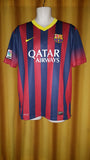 2013-14 Barcelona Home Shirt Size Large - Messi #10 - Forever Football Shirts