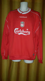 2002-04 Liverpool Training Sweatshirt Size Large - Forever Football Shirts