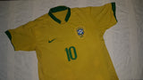 2006-07 Brazil Home Shirt Size Medium - Ronaldinho #10 - Forever Football Shirts