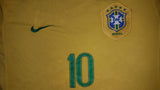 2006-07 Brazil Home Shirt Size Medium - Ronaldinho #10 - Forever Football Shirts
