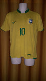 2006-07 Brazil Home Shirt Size Medium - Ronaldinho #10 - Forever Football Shirts