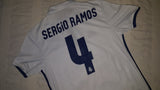 2016-17 Real Madrid Home Shirt Size Medium - Sergio Ramos #4 - Forever Football Shirts