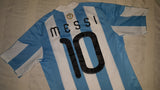 2009-11 Argentina Home Shirt Size Small - Messi #10 - Forever Football Shirts