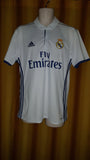 2016-17 Real Madrid Home Shirt Size Medium - Sergio Ramos #4 - Forever Football Shirts