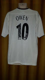 2003-04 Liverpool Away Shirt Size Large - Owen #10 - Forever Football Shirts