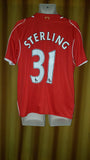 2014-15 Liverpool Home Shirt Size Medium - Sterling #31 - Forever Football Shirts